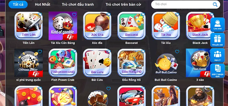 Bạn lựa chọn trò chơi baccarat để bắt đầu tham gia đặt cược