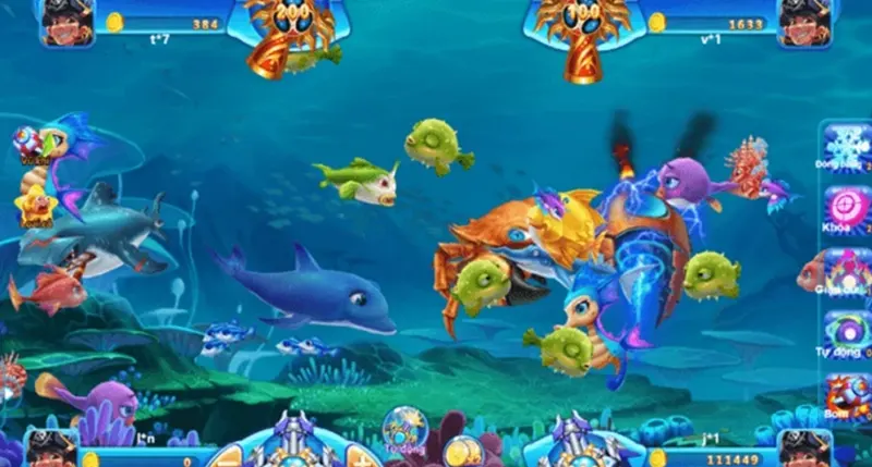 Quan sát thời điểm xuất hiện của boss và đàn cá sẽ giúp bạn tìm ra được thời điểm vàng để bắn